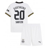 Camisa de Futebol Borussia Dortmund Marcel Sabitzer #20 Equipamento Alternativo Infantil 2024-25 Manga Curta (+ Calças curtas)